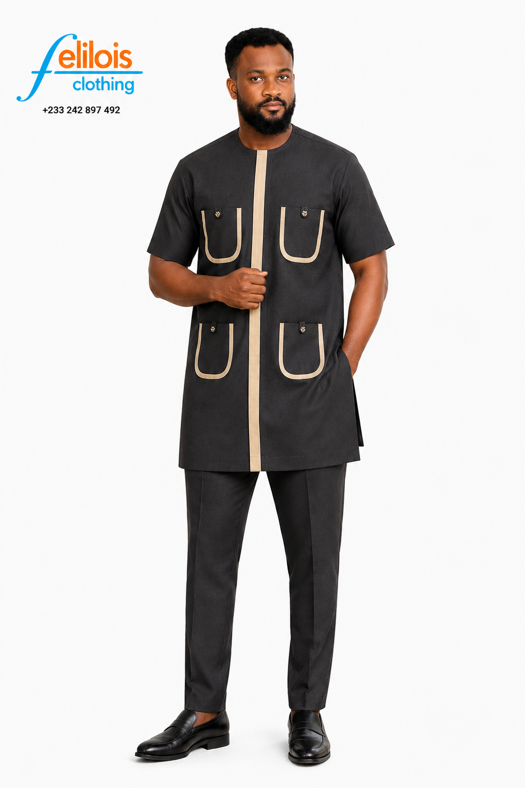 Short-Sleeve (11) Kaftan Short Sleeve SL- 011 - Image 1